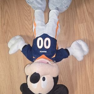 NFL Broncos Mickey Mouse Plush - Navy and Orange